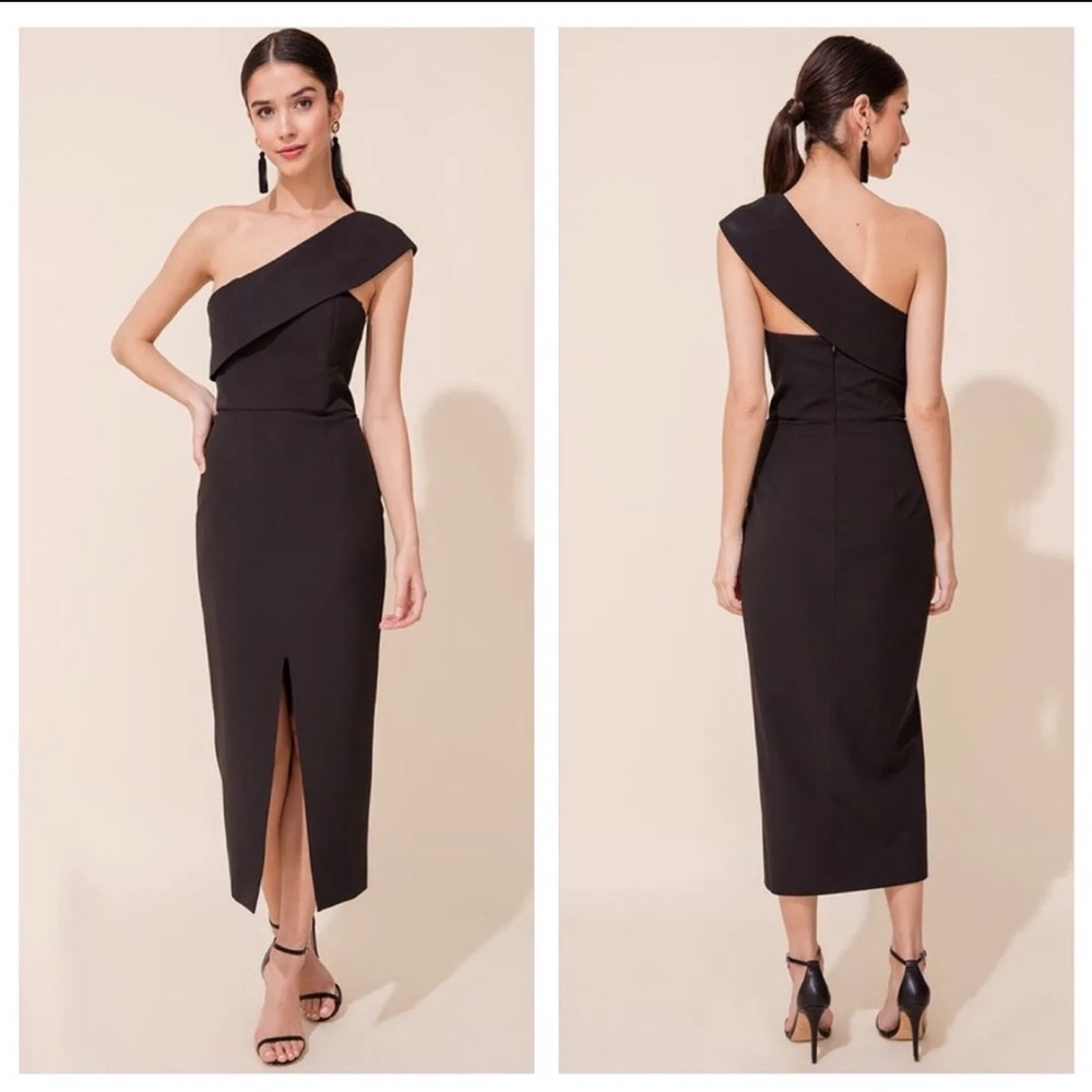 Yumi Kim Black One-Shoulder Dress